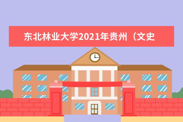 东北林业大学2021年贵州（文史）民族预科一年录取分数线