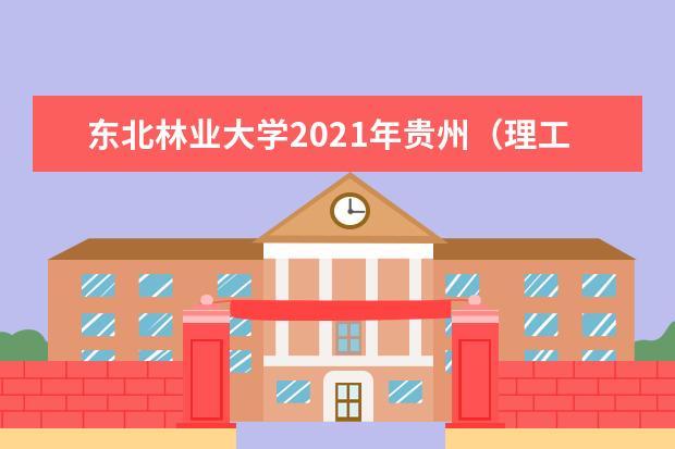 东北林业大学2021年贵州（理工）民族预科一年录取分数线