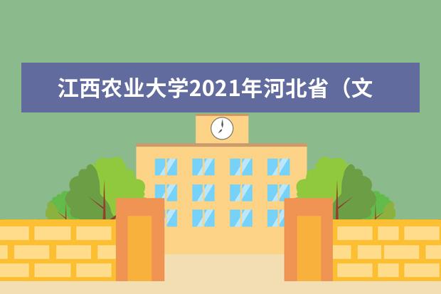 江西农业大学2021年河北省(文史)分专业录取分数线