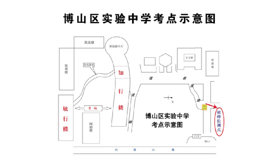 2022淄博市夏季高考考场分布图 淄博市高考考场地址