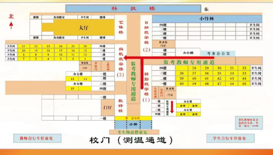 淄博市桓台县2022夏季高考考场分布图及考场地址