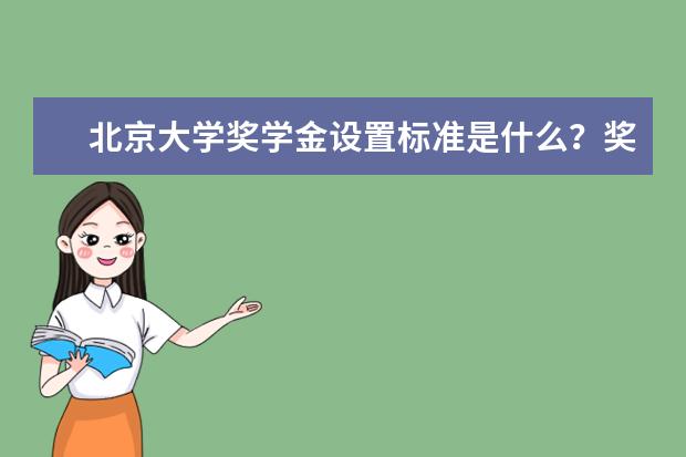 北京大学奖学金设置标准是什么？奖学金多少钱？