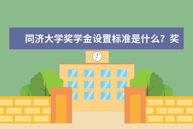 同济大学奖学金设置标准是什么？奖学金多少钱？