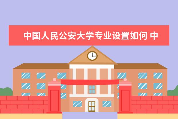 中国人民公安大学有哪些院系 中国人民公安大学院系分布情况