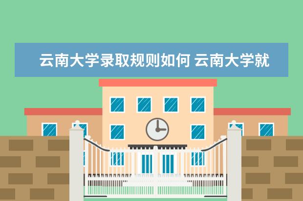 云南大学录取规则如何 云南大学就业状况介绍