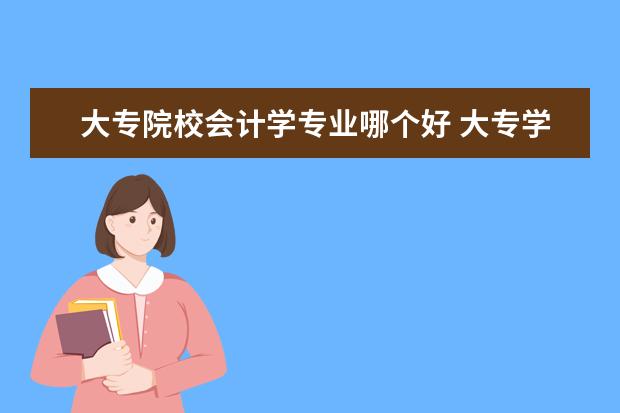 大专院校会计学专业哪个好 大专学会计审计专业怎么样?有什么专业比较好 - 百度...