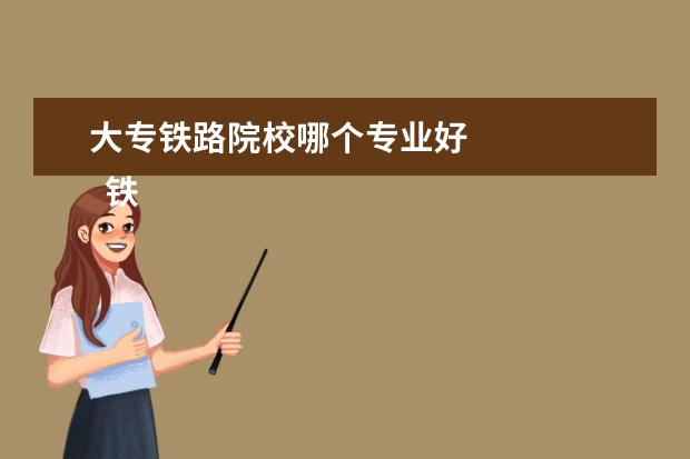 大专铁路院校哪个专业好 
  铁道部好就业待遇高的专业
