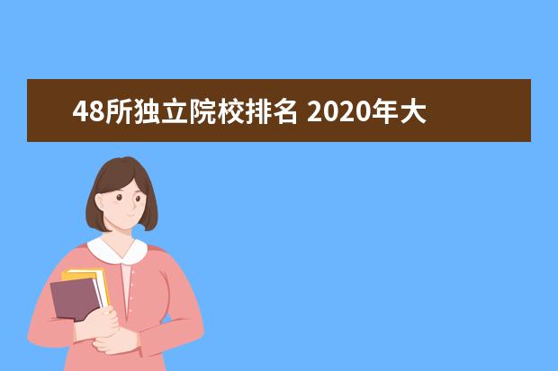 48所独立院校排名 2020年大学理科排名