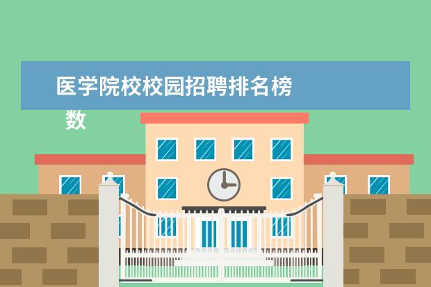 医学院校校园招聘排名榜 
  数字媒体专业