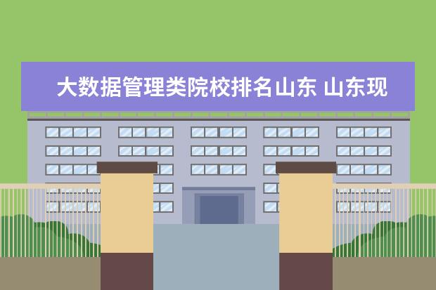 大数据管理类院校排名山东 山东现代学院好不好