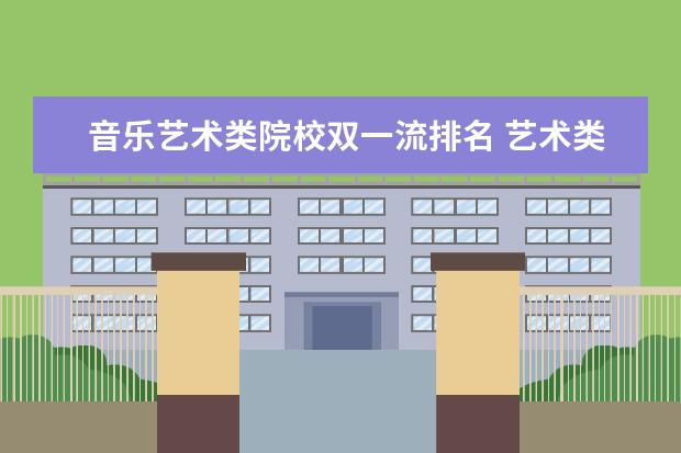 音乐艺术类院校双一流排名 艺术类大学排名2021最新排名
