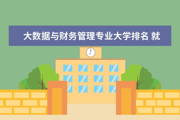 大数据与财务管理专业大学排名 就业前景怎么样