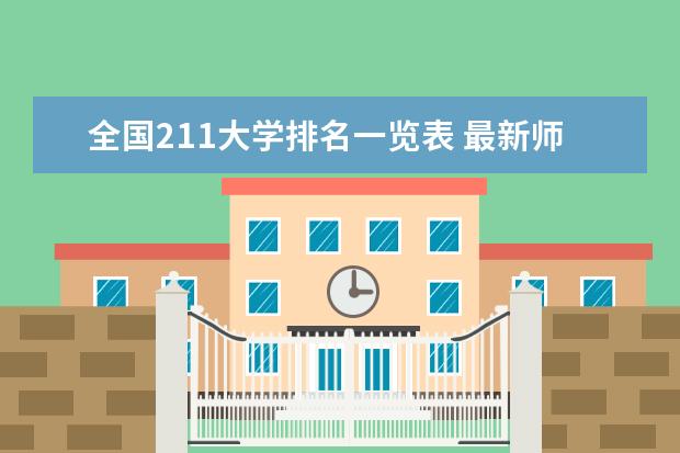 全国211大学排名一览表 最新师范院校排行榜