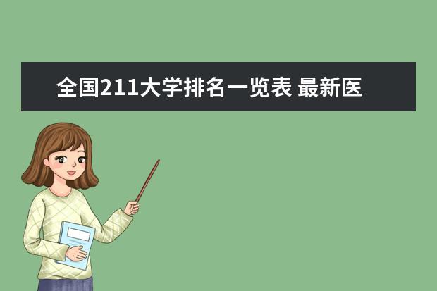 全国211大学排名一览表 最新医药类院校排行榜
