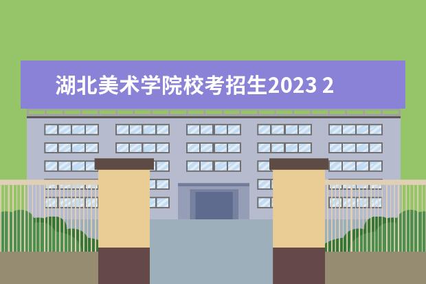 湖北美术学院校考招生2023 2023年艺术校考有哪些院校