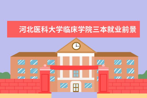 <a target="_blank" href="/xuexiao6695/" title="河北医科大学临床学院">河北医科大学临床学院</a>三本就业前景好的专业 国内有哪些实力不错的三本院校?