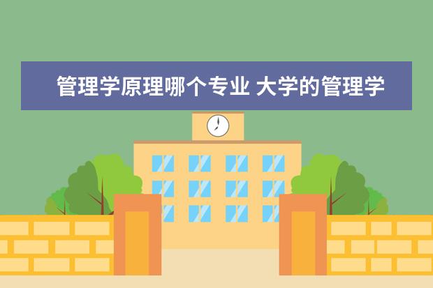 管理学原理哪个专业 大学的管理学类专业哪个相对比较好学?