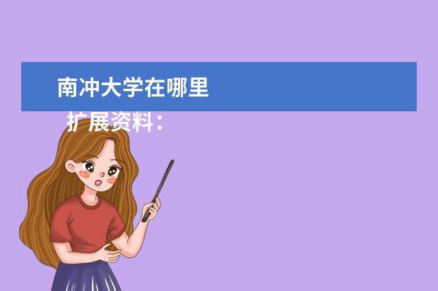 南冲大学在哪里 
  扩展资料：
