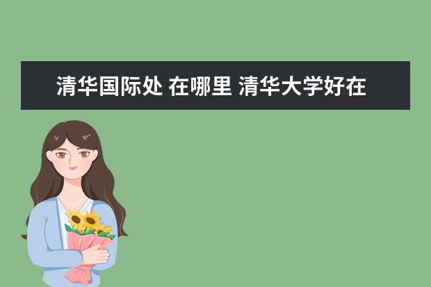 清华国际处 在哪里 清华大学好在哪里??
