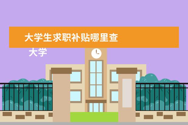 大学生求职补贴哪里查 
  大学生就业补贴申请步骤3