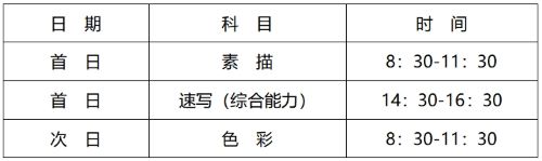 2024年河北艺术专业省级统考考试说明