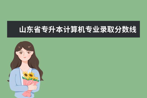 山东省专升本计算机专业录取分数线 2023年专升本山东分数线
